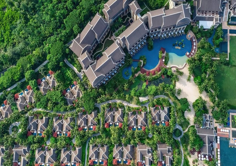 The Ritz-Carlton Sanya, Yalong Bay Hotel - Hainan, China - Hotel and Villas Overhead Aerial View