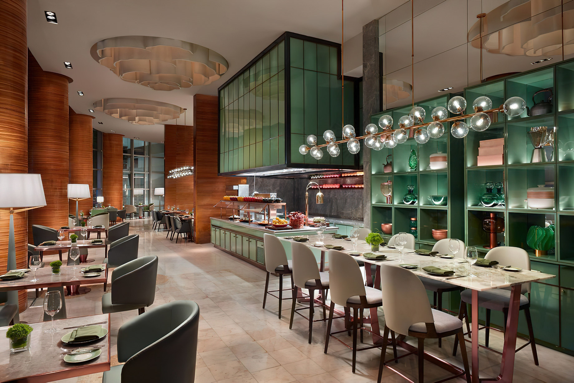 The Ritz-Carlton Beijing, Financial Street Hotel – Beijing, China – Greenfish Restaurant Interior