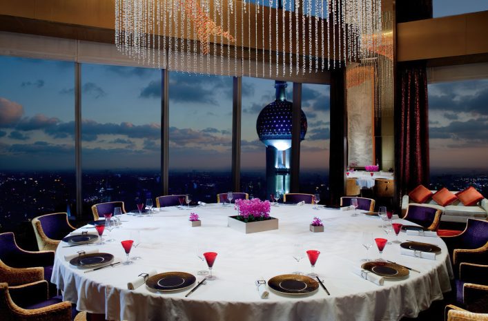 The Ritz-Carlton Shanghai, Pudong Hotel - Shanghai, China - Jin Xuan Chinese Restaurant Table