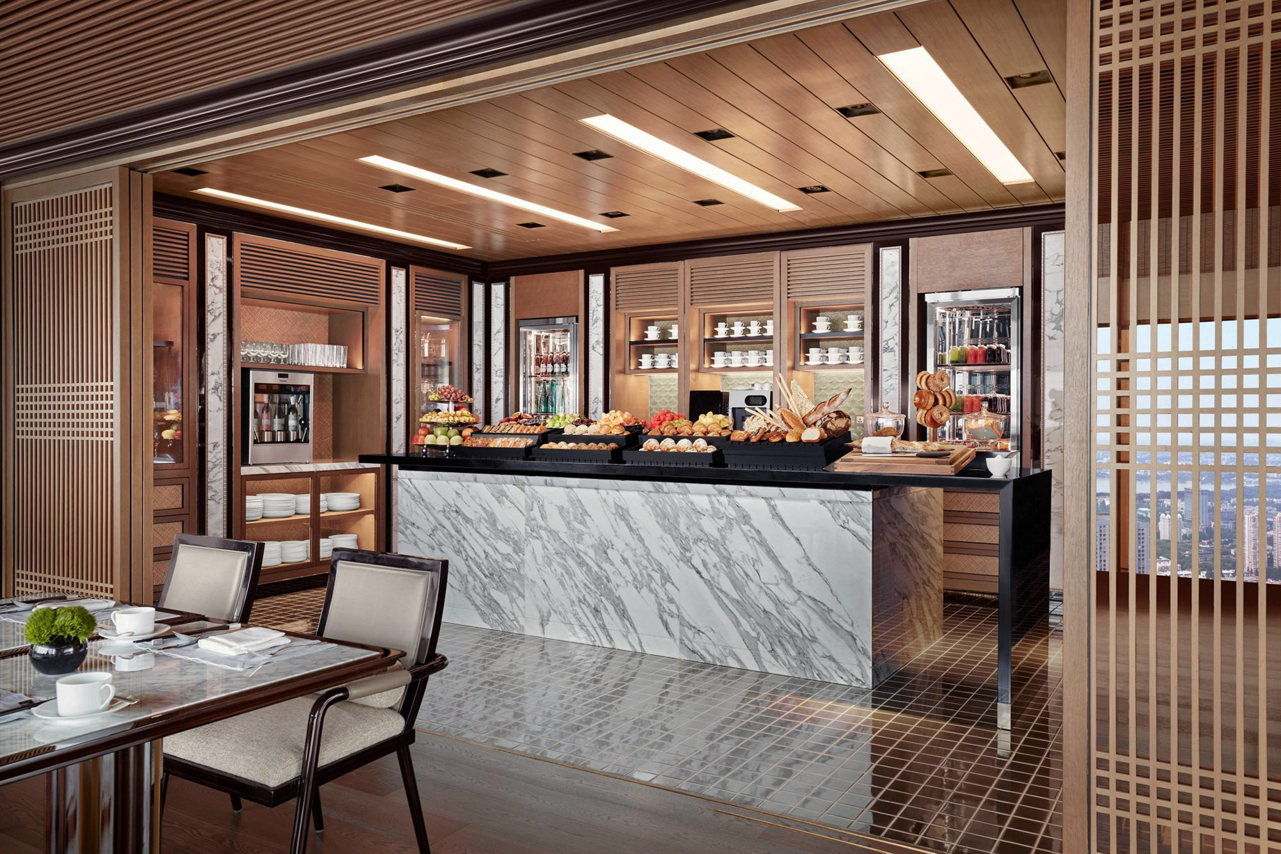 The Ritz-Carlton, Nanjing Hotel - Nanjing, China - Club Lounge