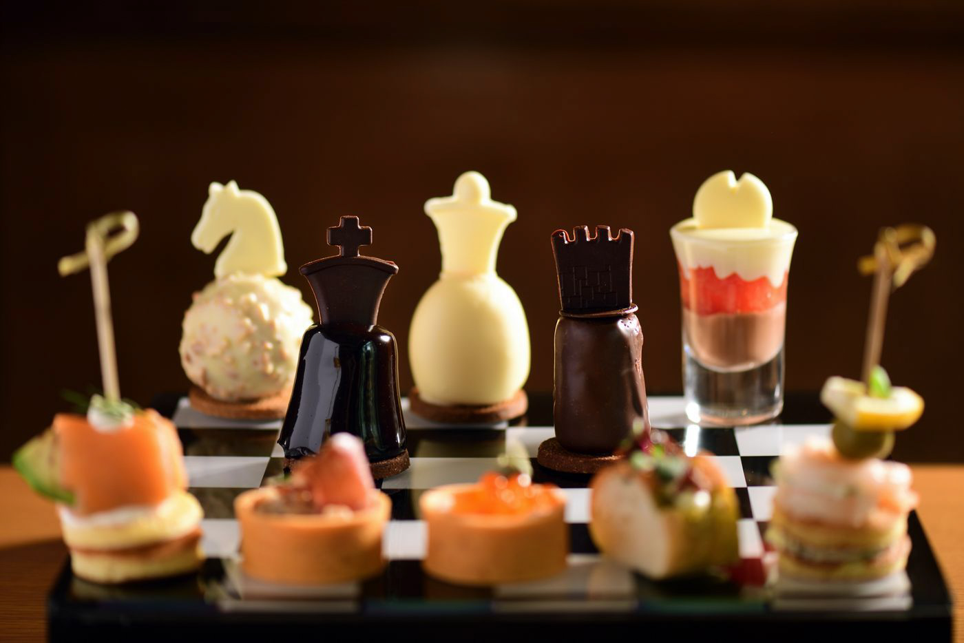 The Ritz-Carlton, Beijing Hotel – Beijing, China – The Lounge Chess Board Afternoon Tea