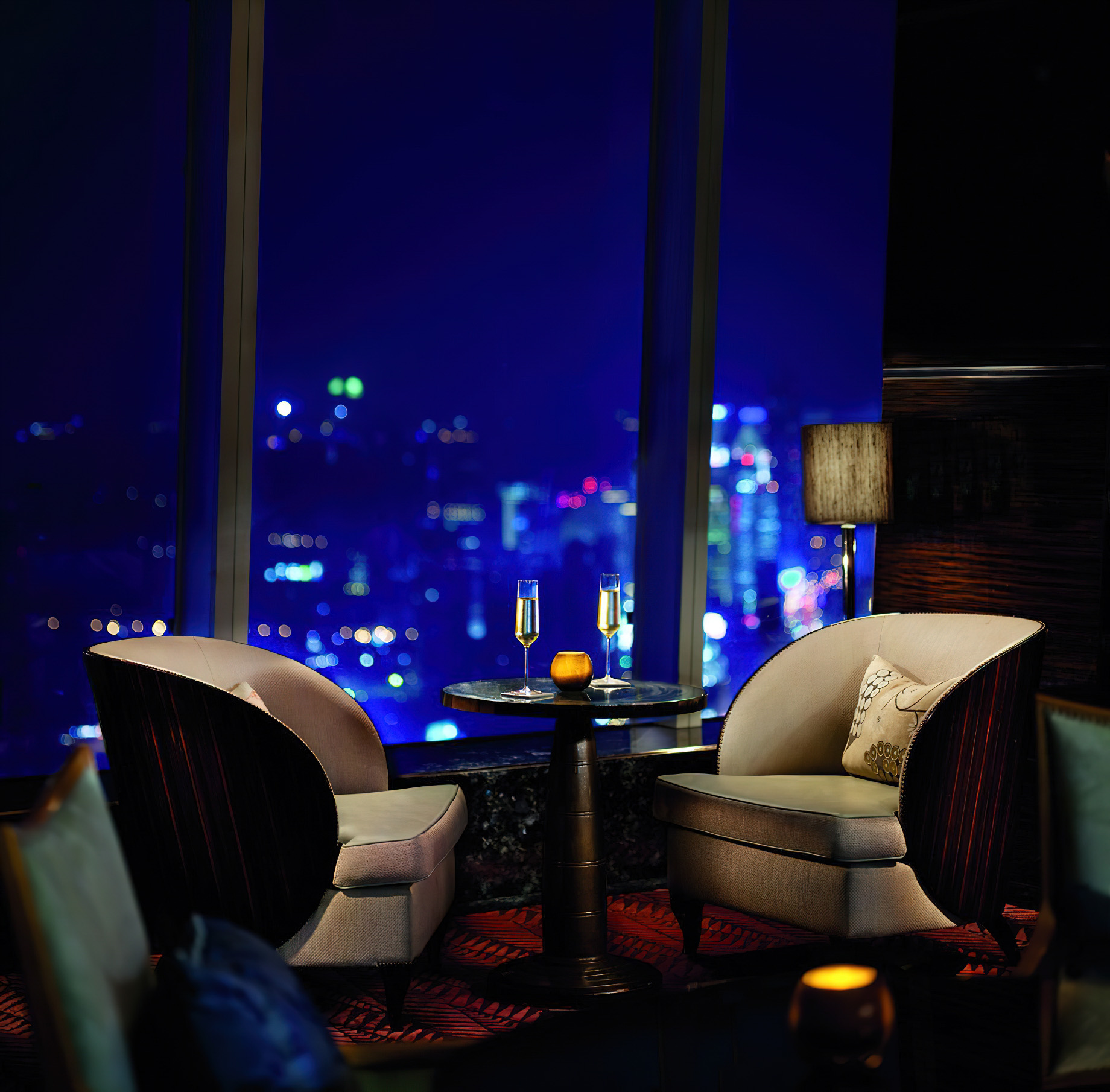 The Ritz-Carlton Shanghai, Pudong Hotel – Shanghai, China – Aura Lounge & Jazz Bar View