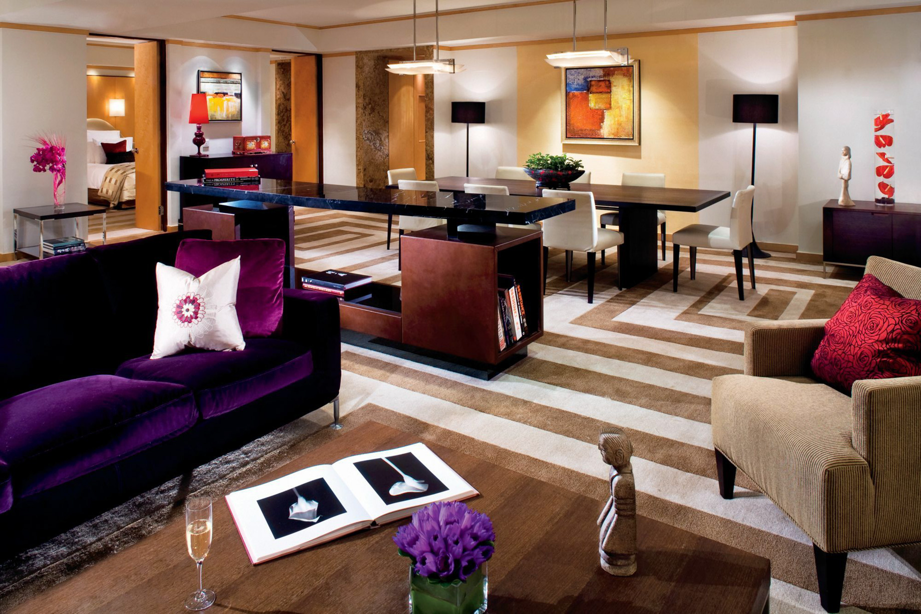 The Portman Ritz-Carlton, Shanghai Hotel – Shanghai, China – Guest Suite Living Room