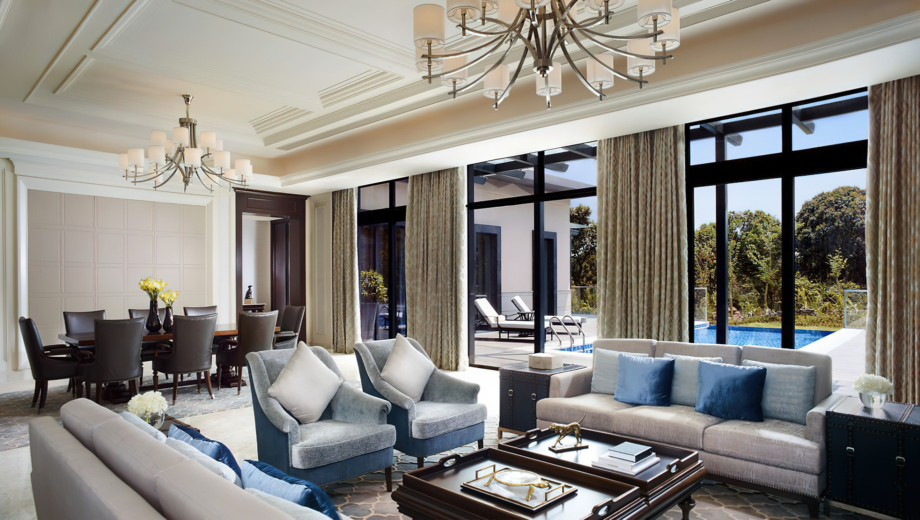 The Ritz-Carlton, Haikou Hotel Golf Resort – Hainan, China – 2 Bedroom Villa Living Room