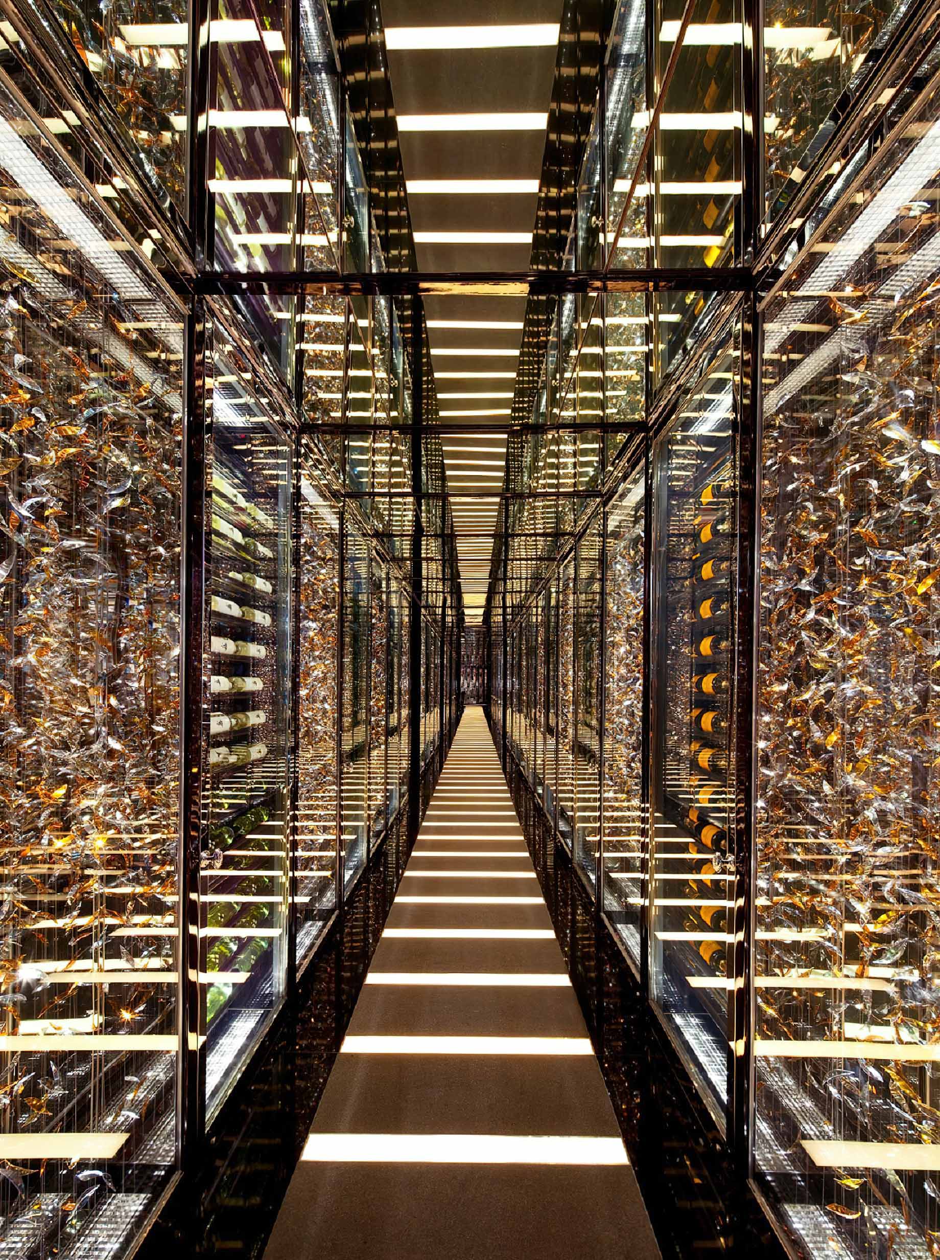 The Ritz-Carlton, Hong Kong Hotel – West Kowloon, Hong Kong – Tin Lung Heen Restaurant Wine Corridor