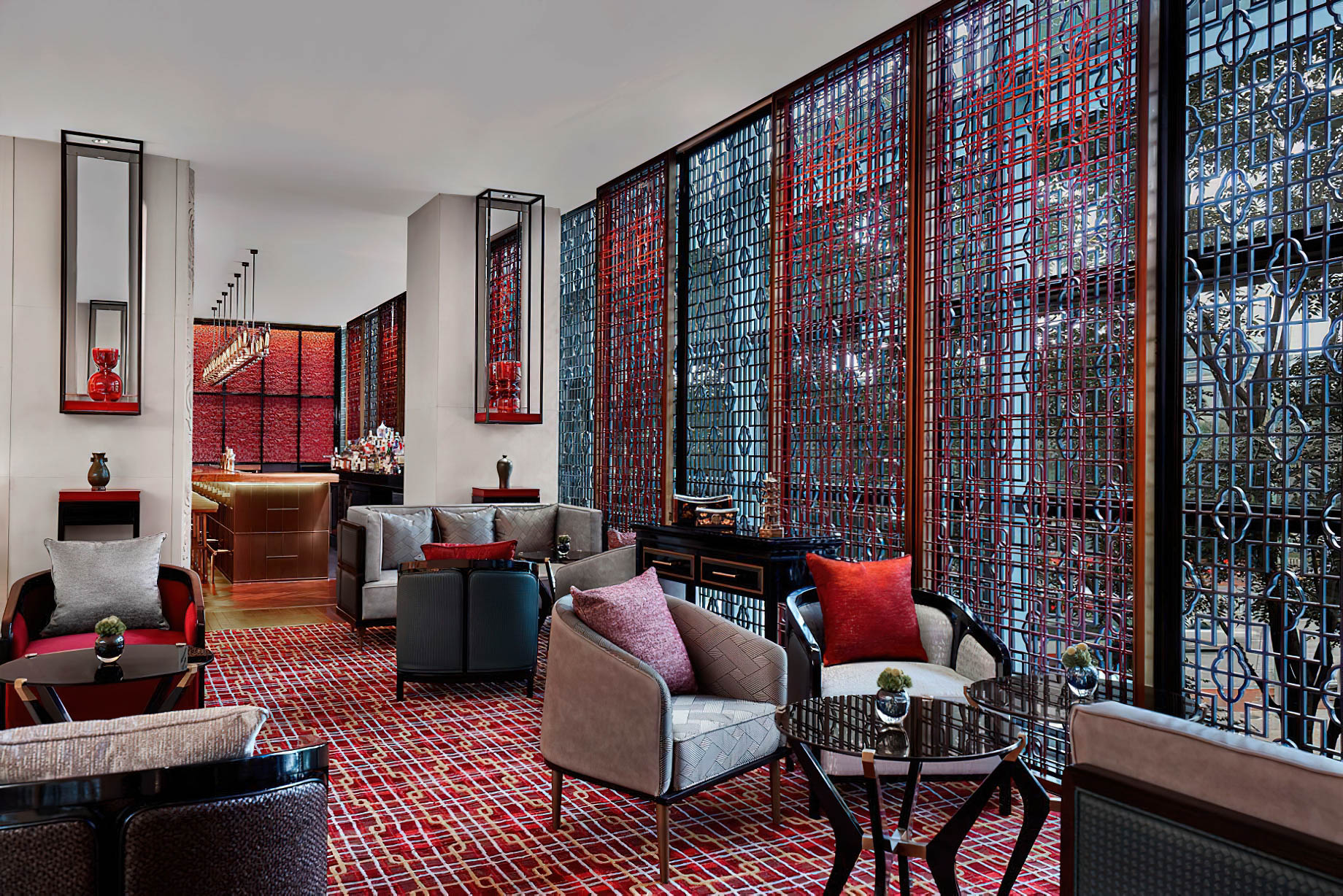 The Ritz-Carlton Beijing, Financial Street Hotel – Beijing, China – Xuanlang Bar & Lounge Interior