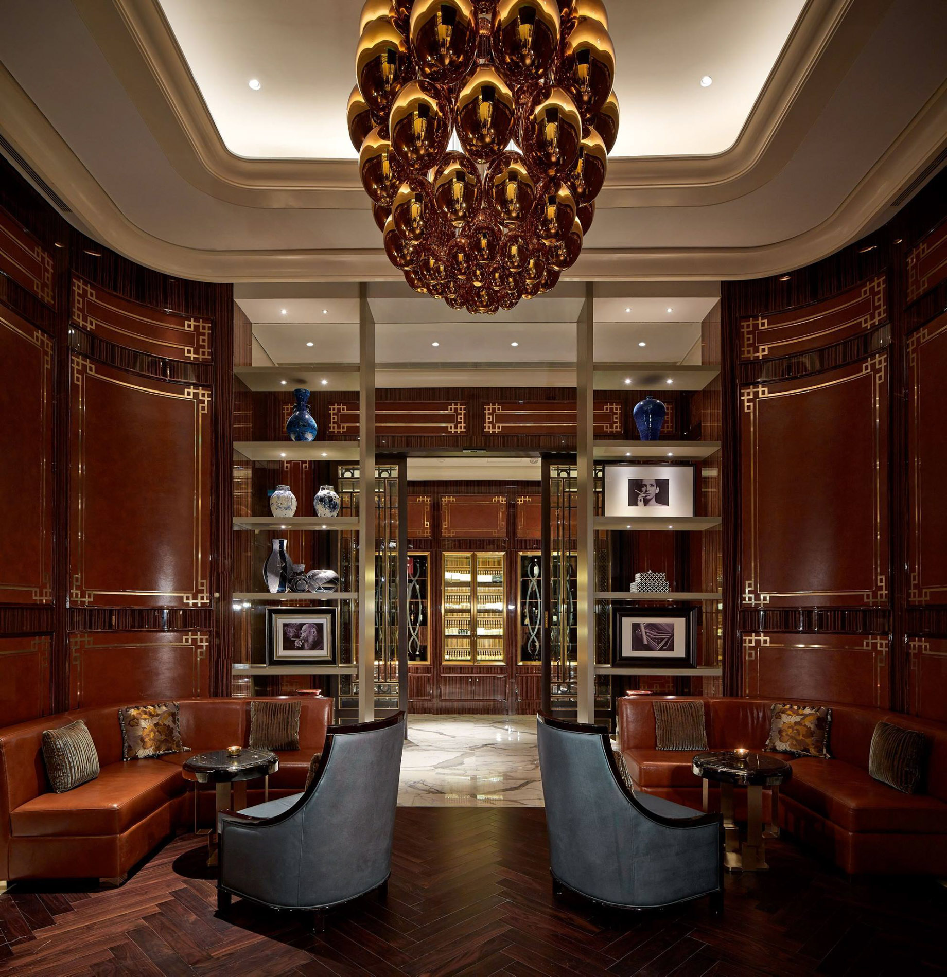 The Ritz-Carlton, Macau Hotel – Macau SAR, China – The Cigar Lounge in Lai Heen