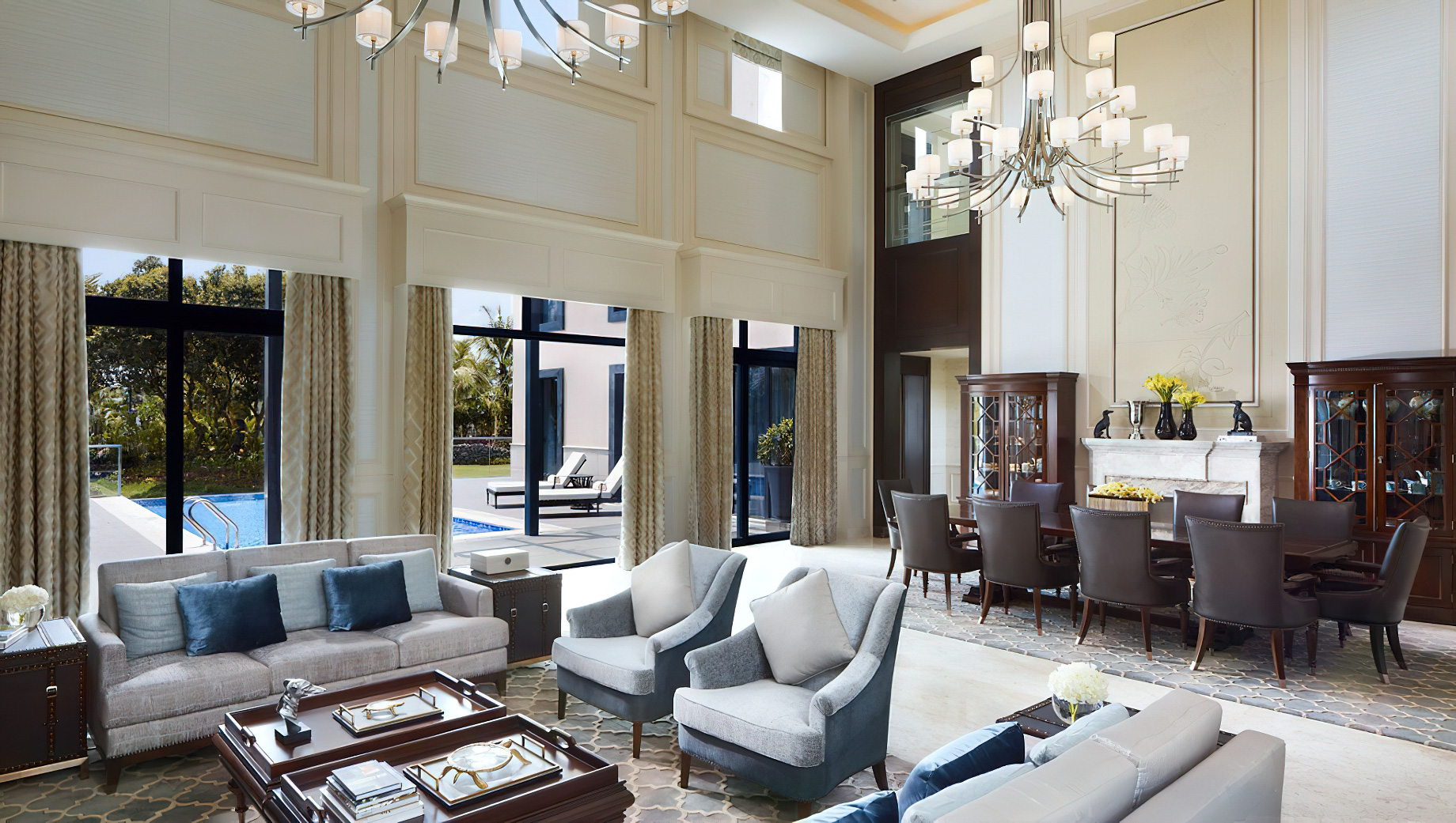 The Ritz-Carlton, Haikou Hotel Golf Resort – Hainan, China – 4 Bedroom Villa Living Room