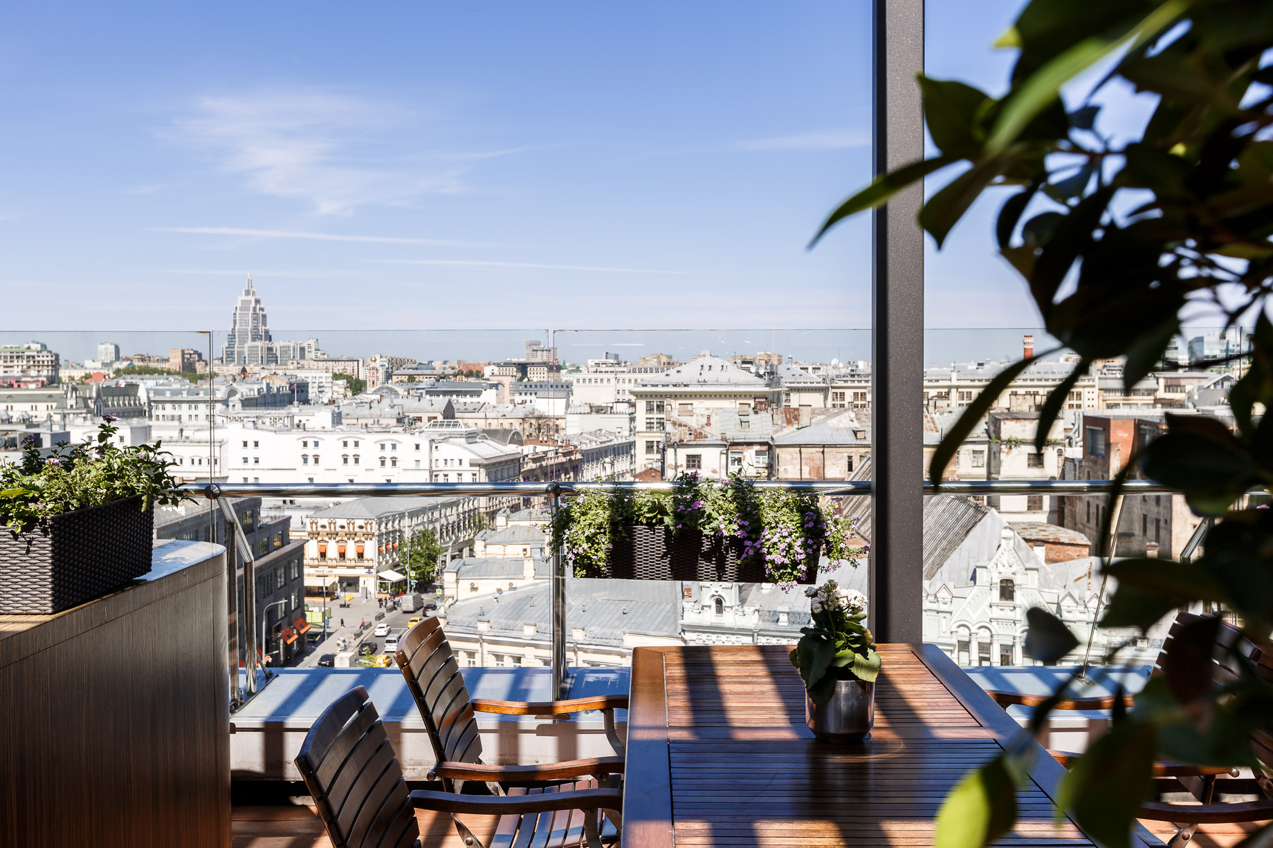 Ararat Park Hyatt Moscow Hotel – Moscow, Russia – Conservatory Lounge & Bar Outer Deck Table