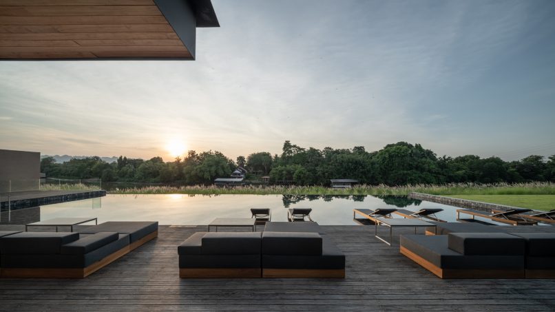 Tara Villa Riverkwai Resort - Kanchanaburi, Thailand - Pool Terrace