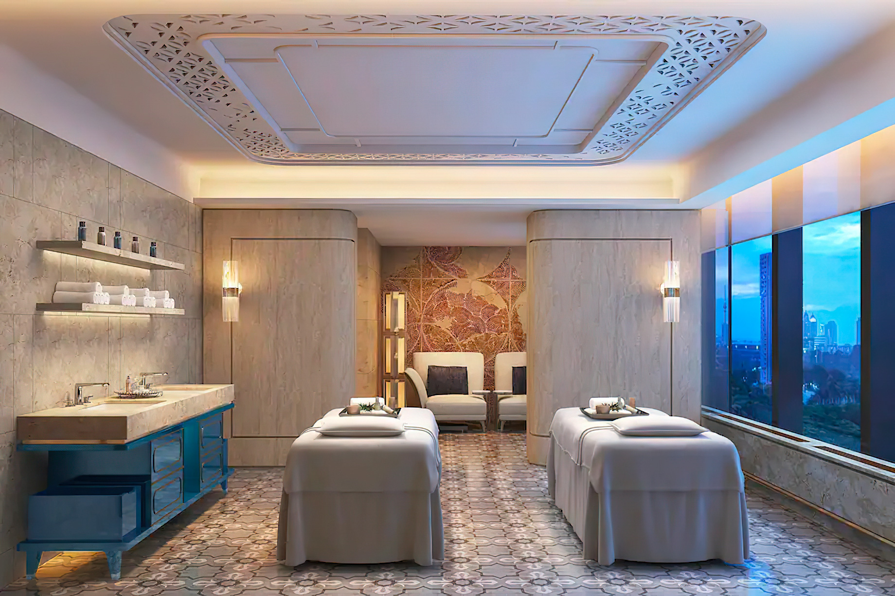 The Ritz-Carlton, Harbin Hotel – Harbin, China – Spa Treatment Room