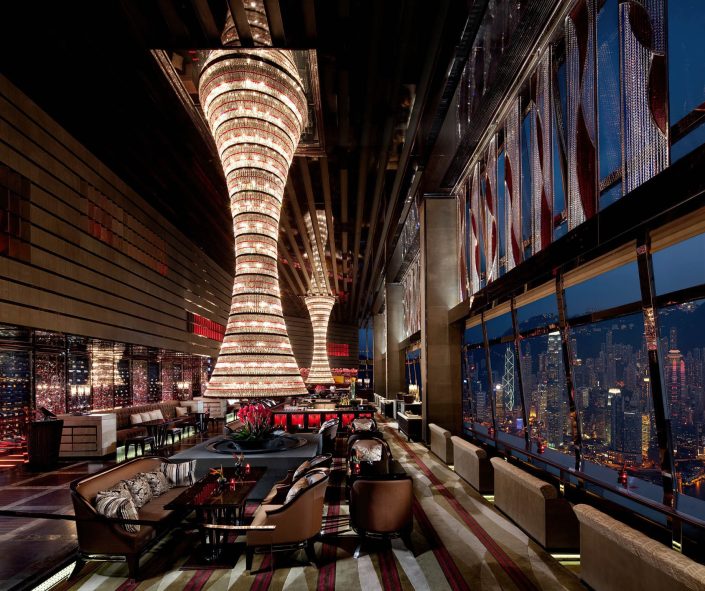 The Ritz-Carlton, Hong Kong Hotel - West Kowloon, Hong Kong - The Lounge & Bar Interior