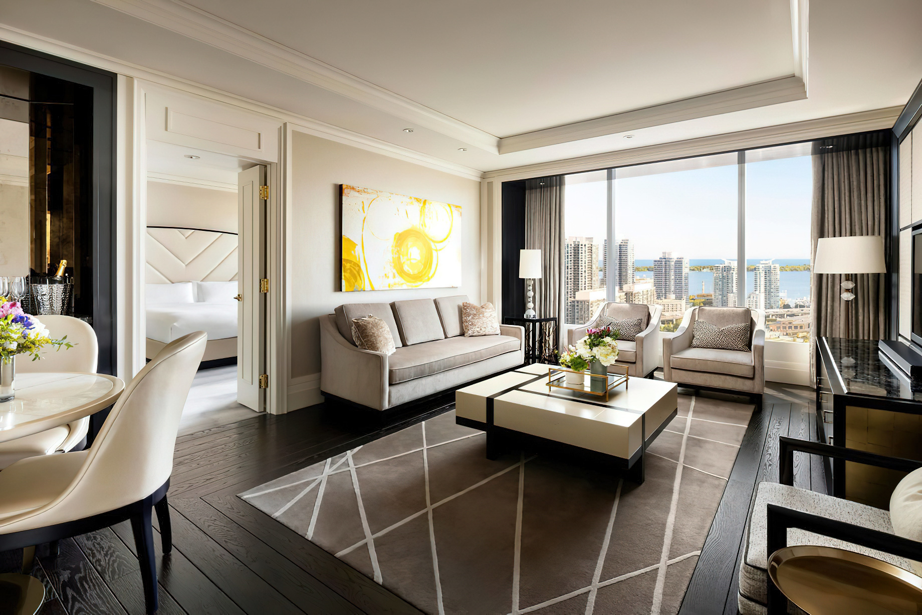 The Ritz-Carlton, Toronto Hotel – Toronto, Ontario, Canada – Simcoe Suite Living Room