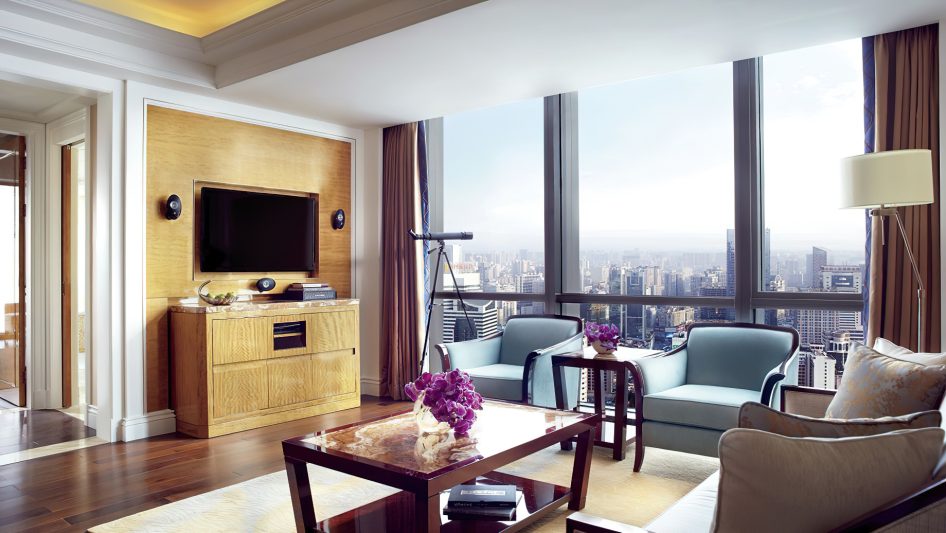 The Ritz-Carlton, Chengdu Hotel - Chengdu, Sichuan, China - Club Ritz-Carlton Suite Sitting Area