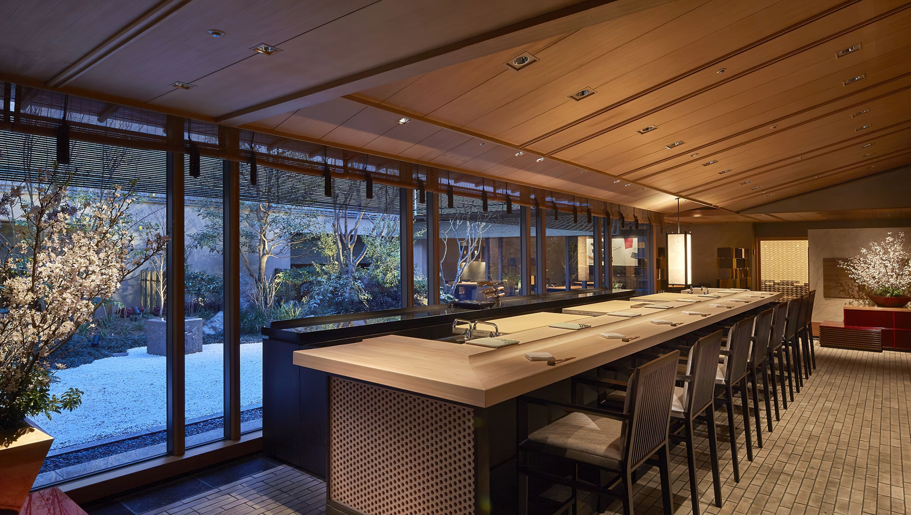 The Ritz-Carlton, Osaka Hotel - Osaka, Japan - Hanagatami Restaurant Table