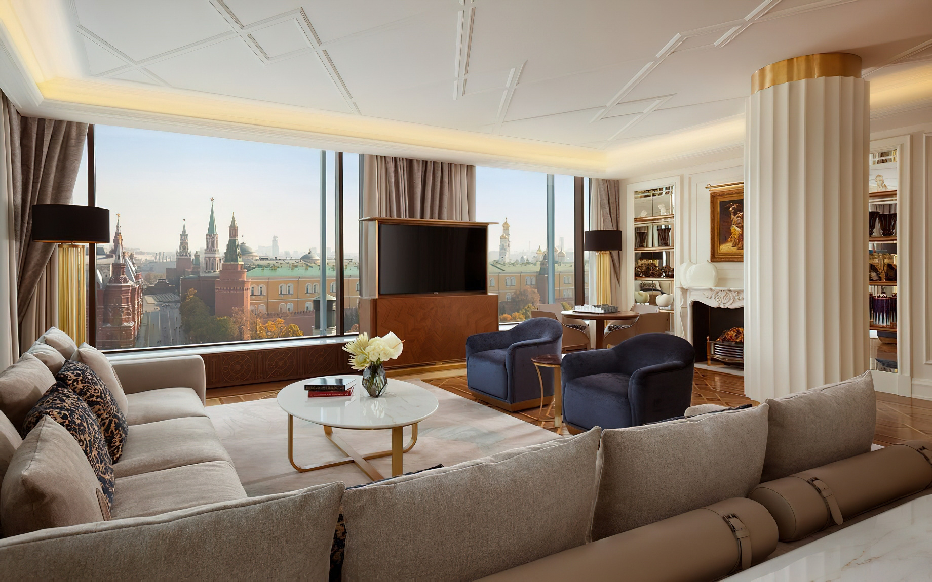 023 – The Ritz-Carlton, Moscow Hotel – Moscow, Russia – Imperial Suite Living Room View
