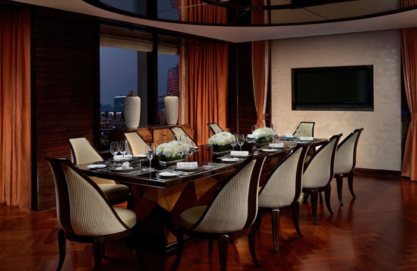 The Ritz-Carlton Shanghai, Pudong Hotel - Shanghai, China - The Chairman Suite Dining Room