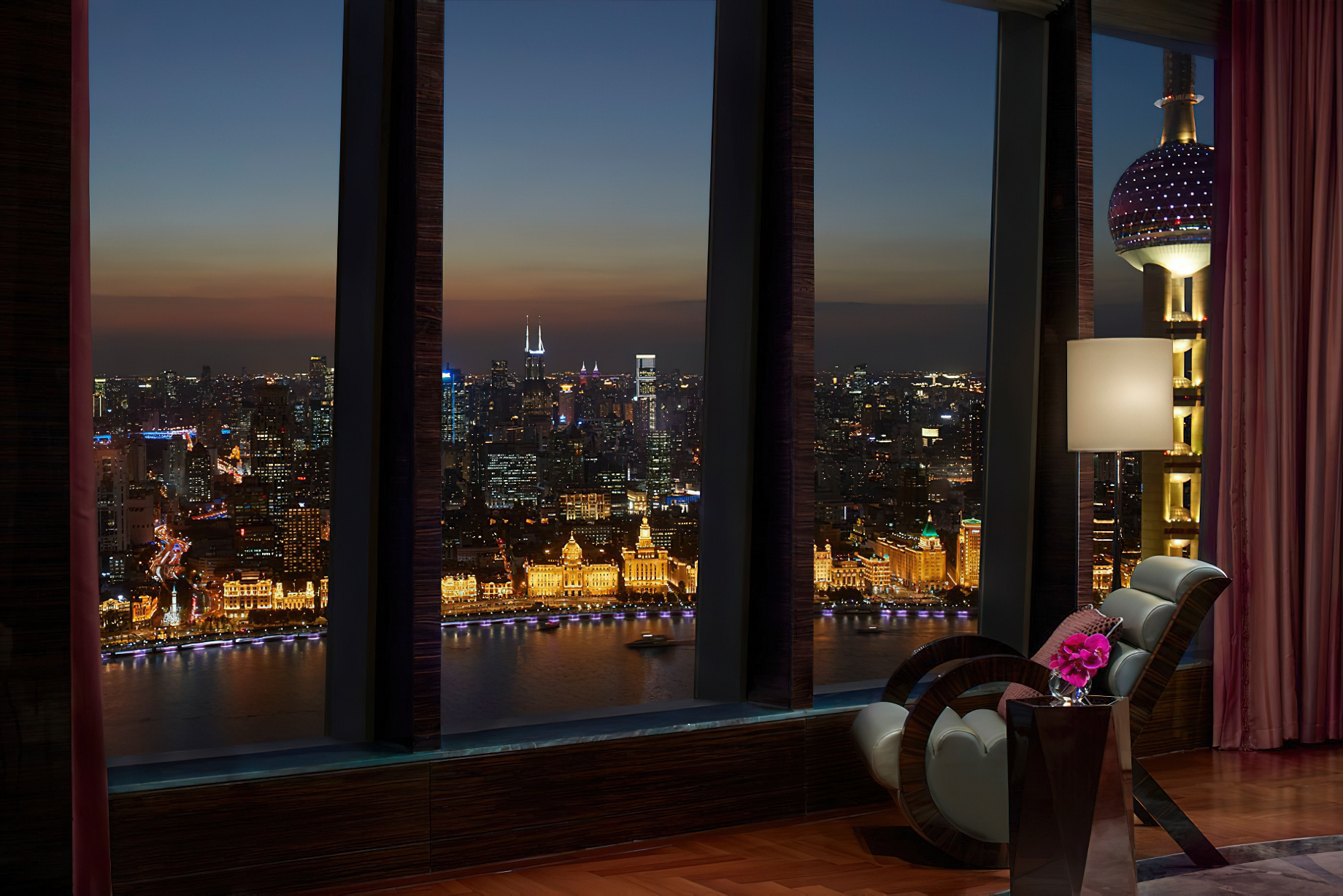 The Ritz-Carlton Shanghai, Pudong Hotel – Shanghai, China – The Chairman Suite View