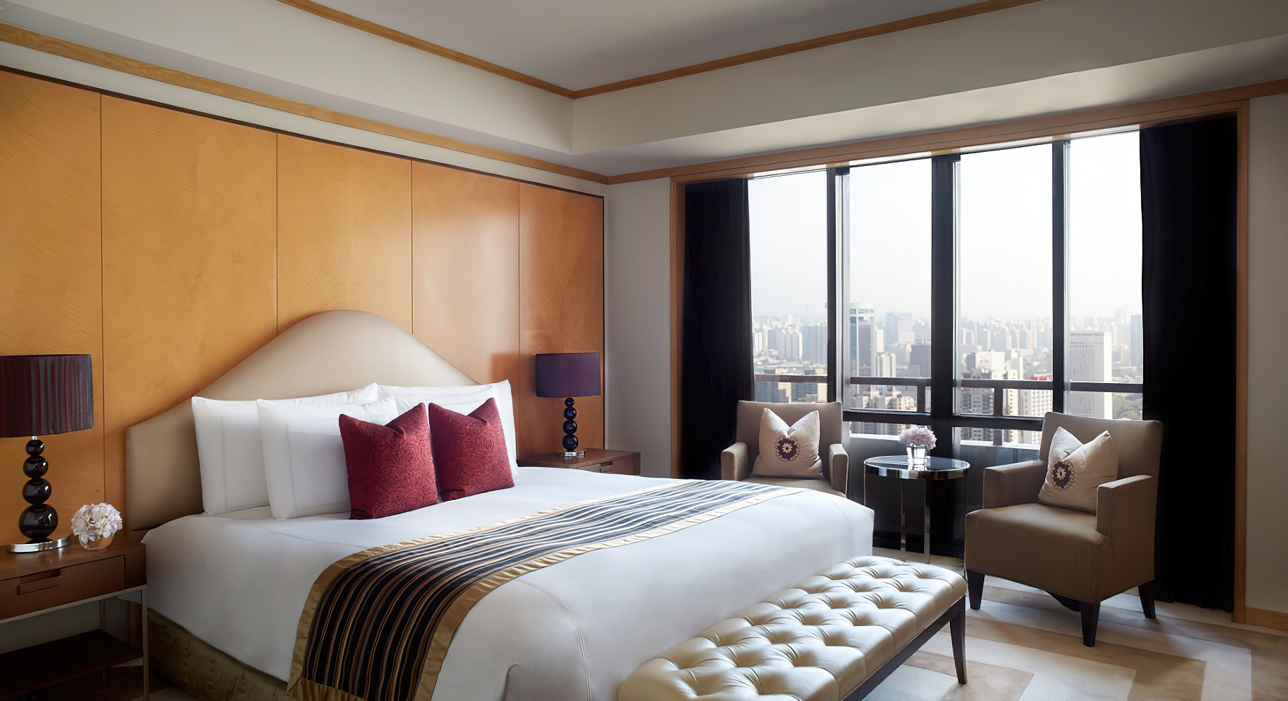 The Portman Ritz-Carlton, Shanghai Hotel – Shanghai, China – Two Bedroom Penthouse Suite Bedroom