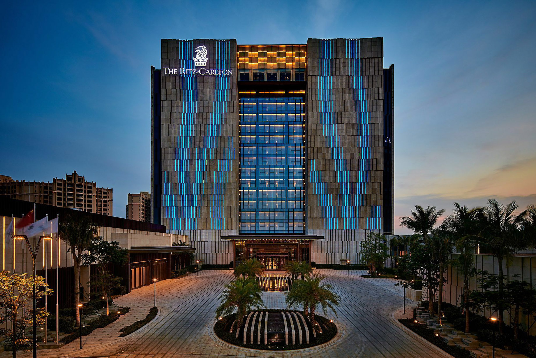 The Ritz-Carlton, Haikou Hotel Golf Resort – Hainan, China – Hotel Exterior Night View