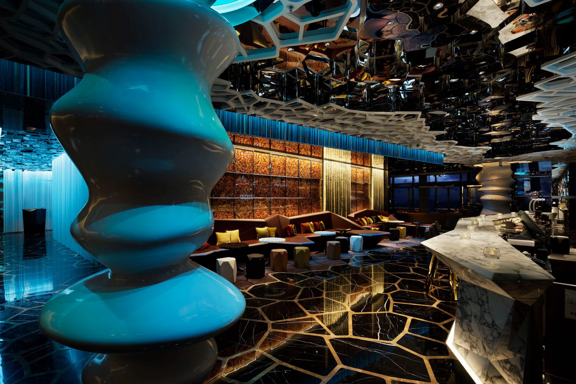 The Ritz-Carlton, Hong Kong Hotel – West Kowloon, Hong Kong – Ozone Bar Interior