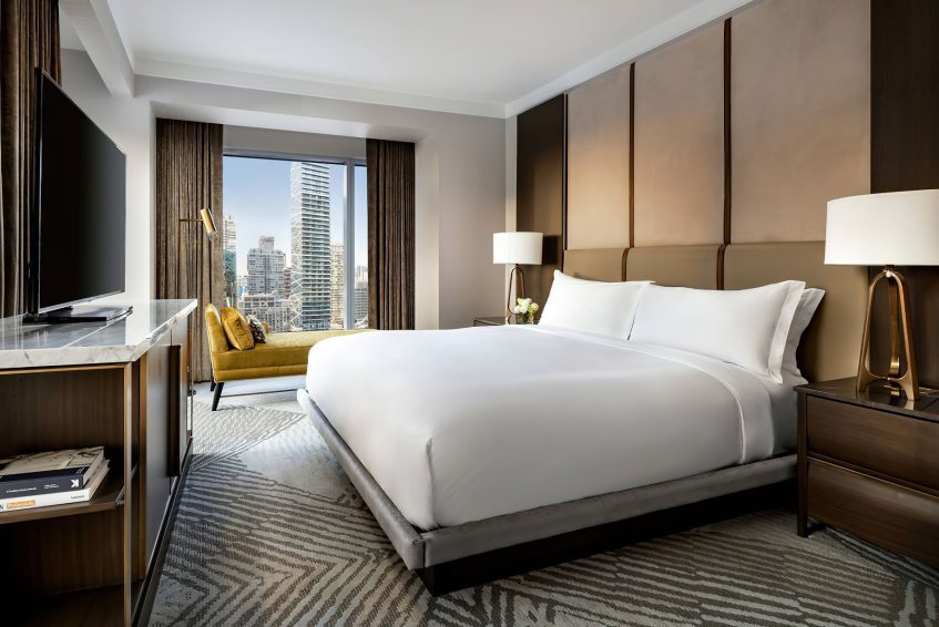 The Ritz-Carlton, Toronto Hotel - Toronto, Ontario, Canada - Club Level Corner Suite Bedroom