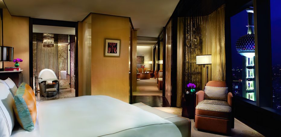 The Ritz-Carlton Shanghai, Pudong Hotel - Shanghai, China - Carlton Suite Bedroom
