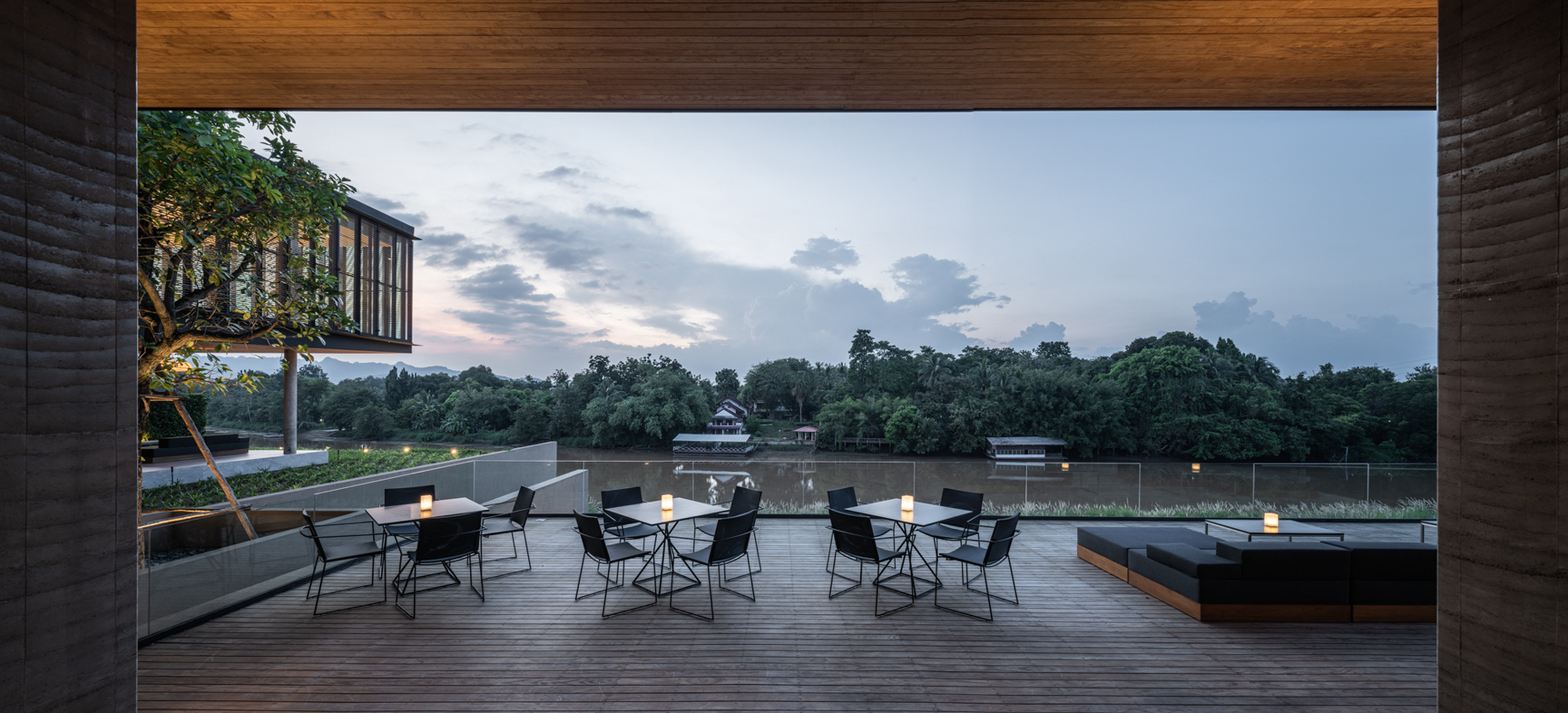 Tara Villa Riverkwai Resort – Kanchanaburi, Thailand – Outdoor Dining River View