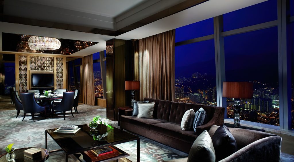 The Ritz-Carlton, Hong Kong Hotel - West Kowloon, Hong Kong - Carlton Suite Victoria Harbour Living Room