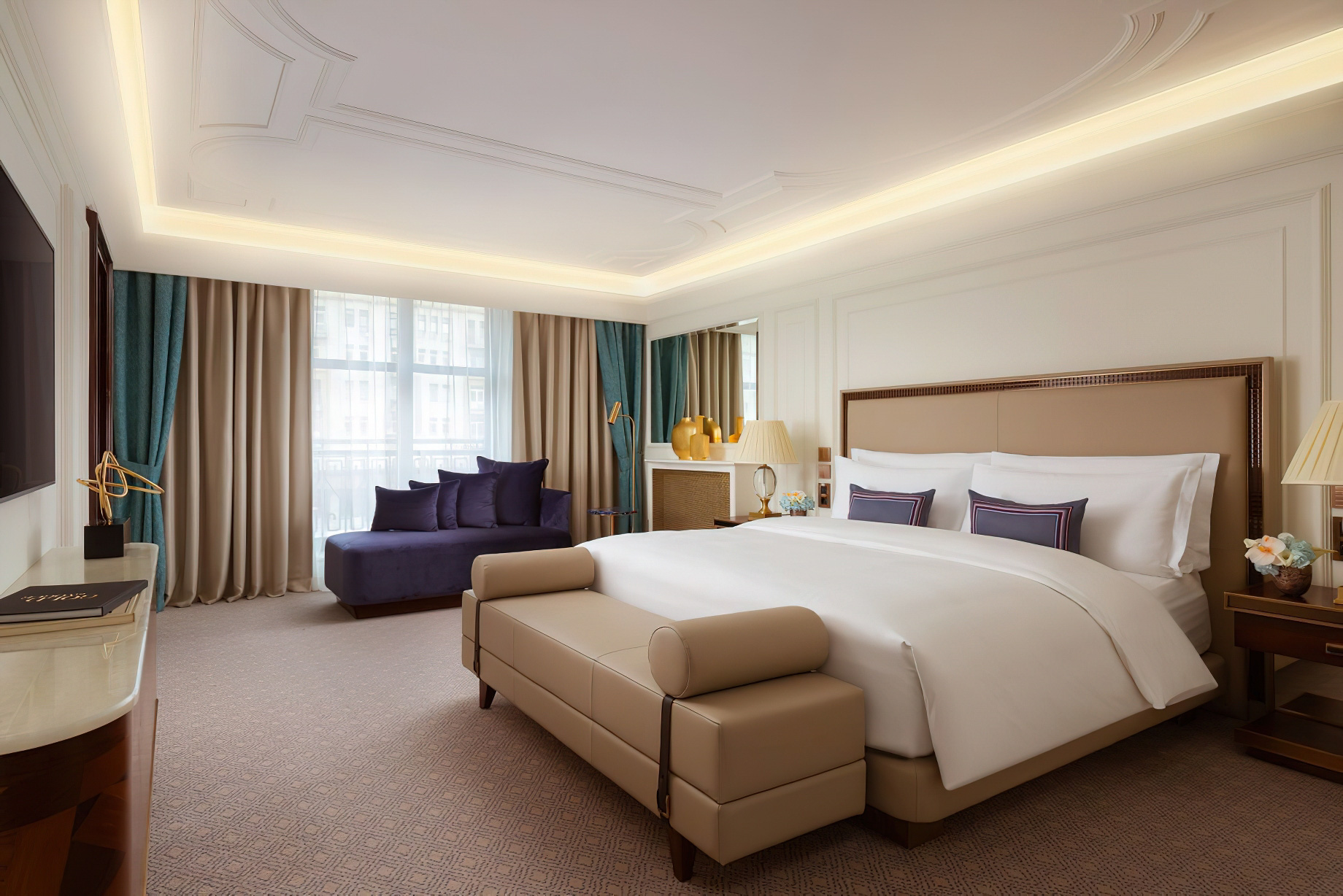 030 – The Ritz-Carlton, Moscow Hotel – Moscow, Russia – Carlton Suite Bedroom