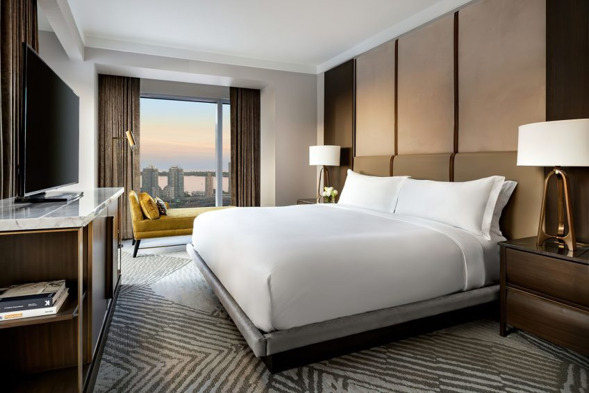 The Ritz-Carlton, Toronto Hotel - Toronto, Ontario, Canada - One Bedroom Corner Suite Bedroom