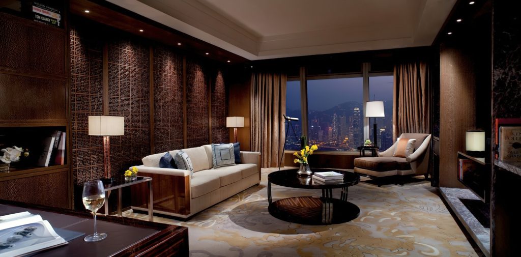 The Ritz-Carlton, Hong Kong Hotel - West Kowloon, Hong Kong - Premier Executive Suite Victoria Harbour Living Room