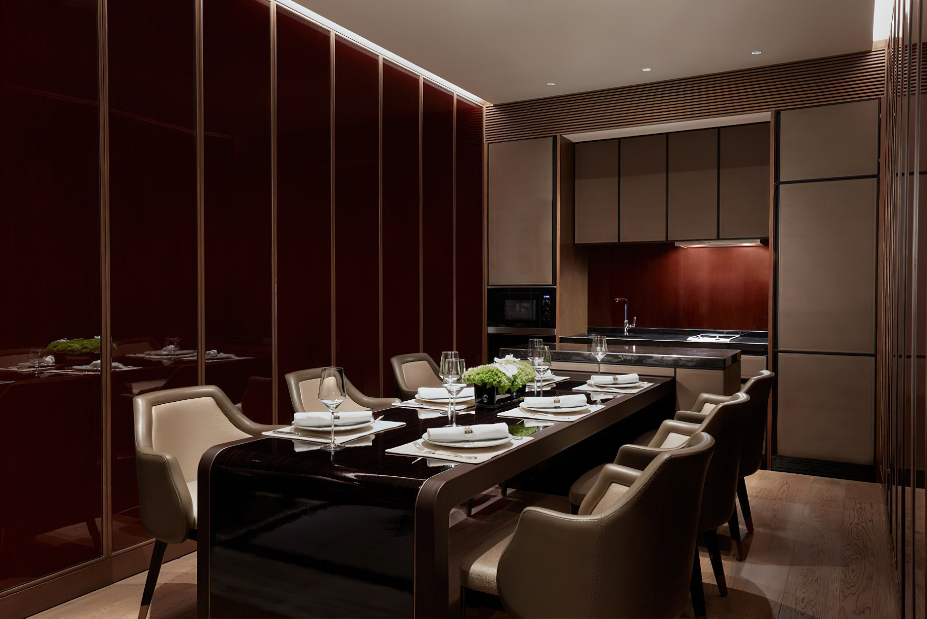 The Ritz-Carlton, Nanjing Hotel – Nanjing, China – Executive Suite Dining Room