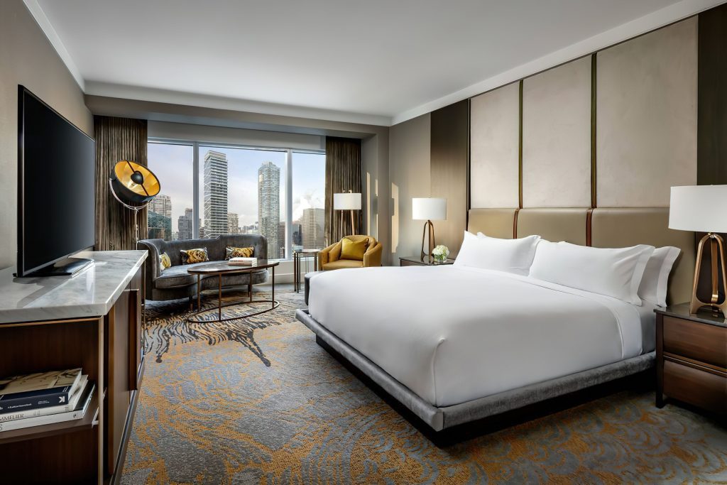 The Ritz-Carlton, Toronto Hotel - Toronto, Ontario, Canada - Club Level Deluxe Guest Room Bedroom
