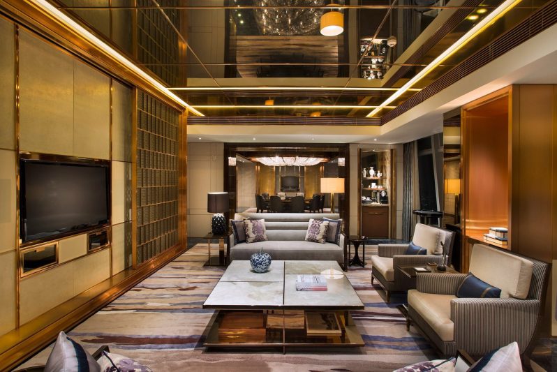 The Ritz-Carlton, Hong Kong Hotel - West Kowloon, Hong Kong - The Ritz-Carlton Suite Living Room