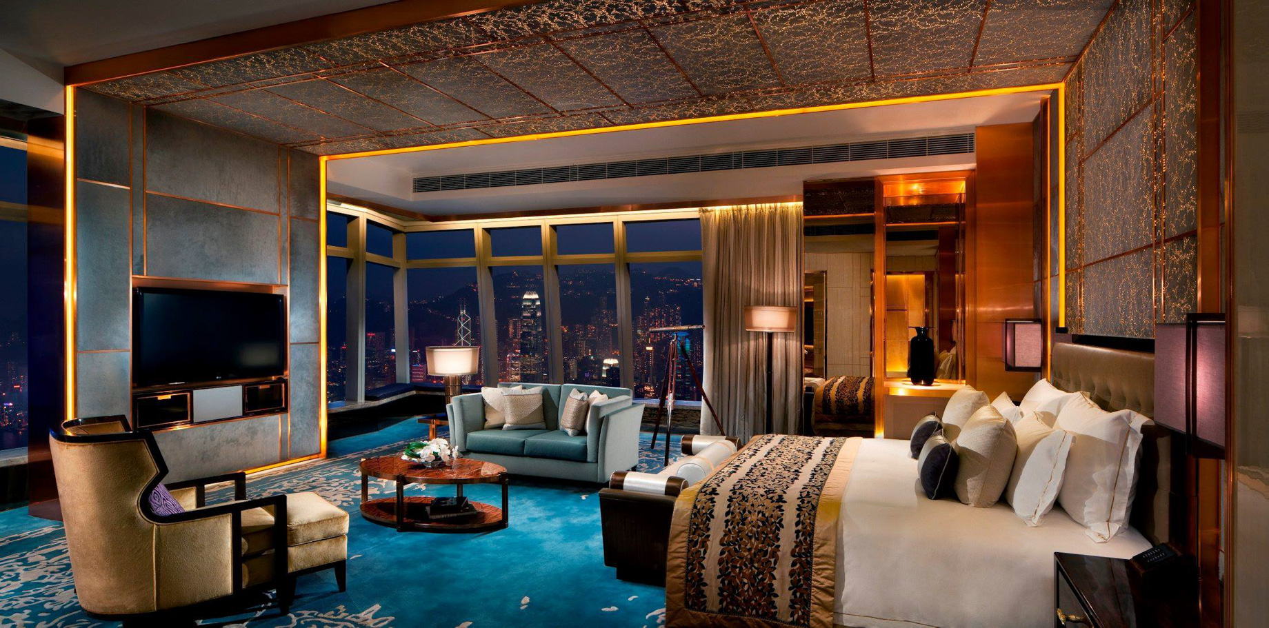 The Ritz-Carlton, Hong Kong Hotel – West Kowloon, Hong Kong – The Ritz-Carlton Suite Bedroom