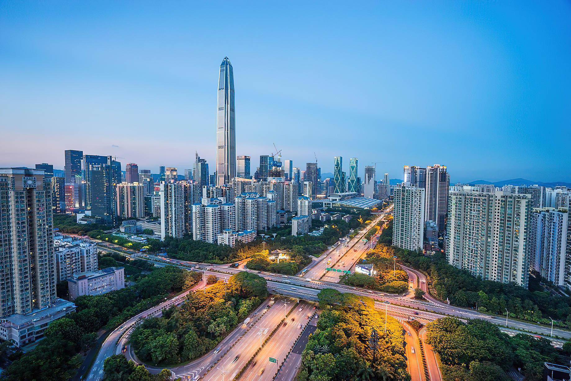 The Ritz-Carlton, Shenzhen Hotel – Shenzhen, China – Shenzhen City Aerial View