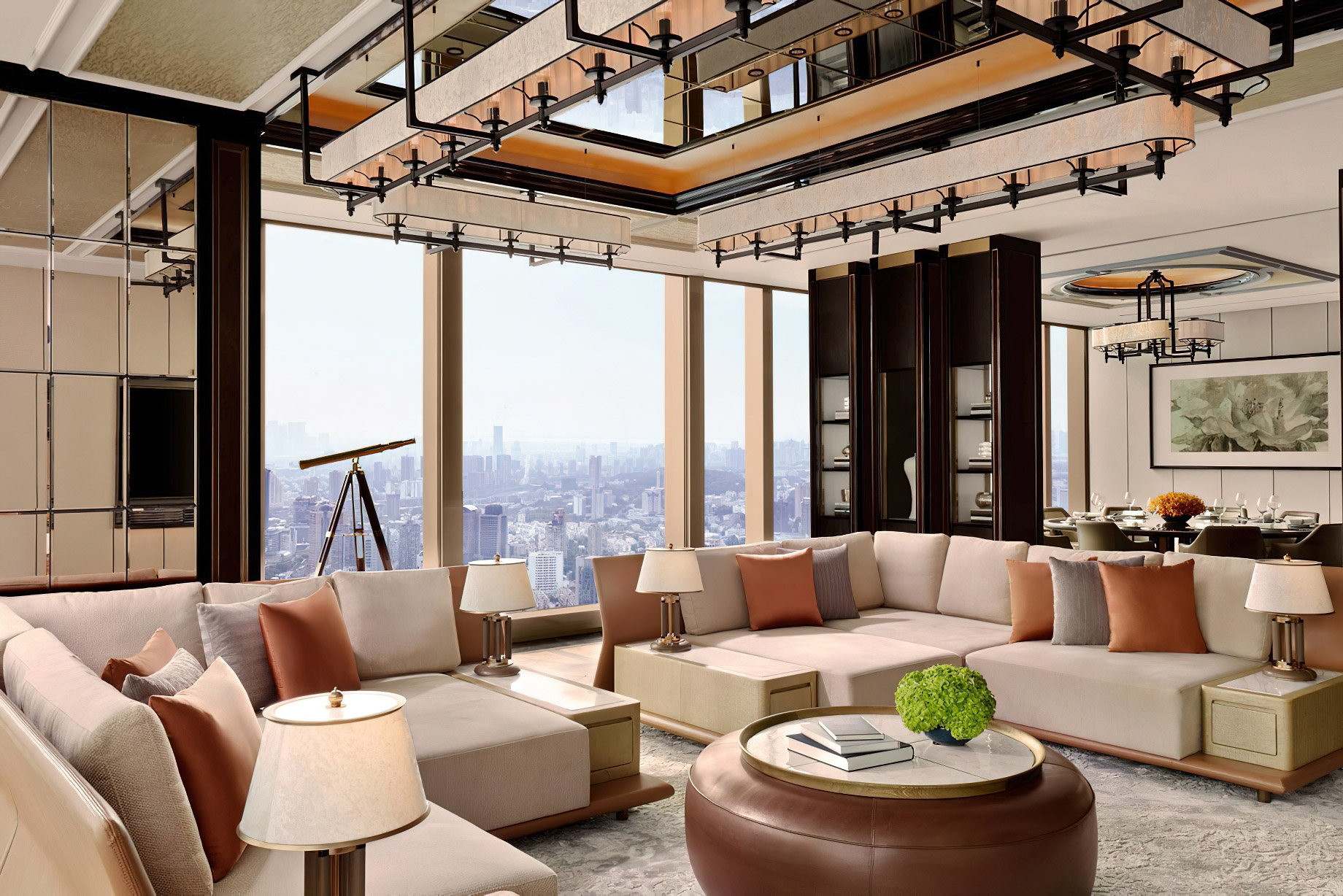 The Ritz-Carlton, Nanjing Hotel – Nanjing, China – The Ritz-Carlton Suite Living Room