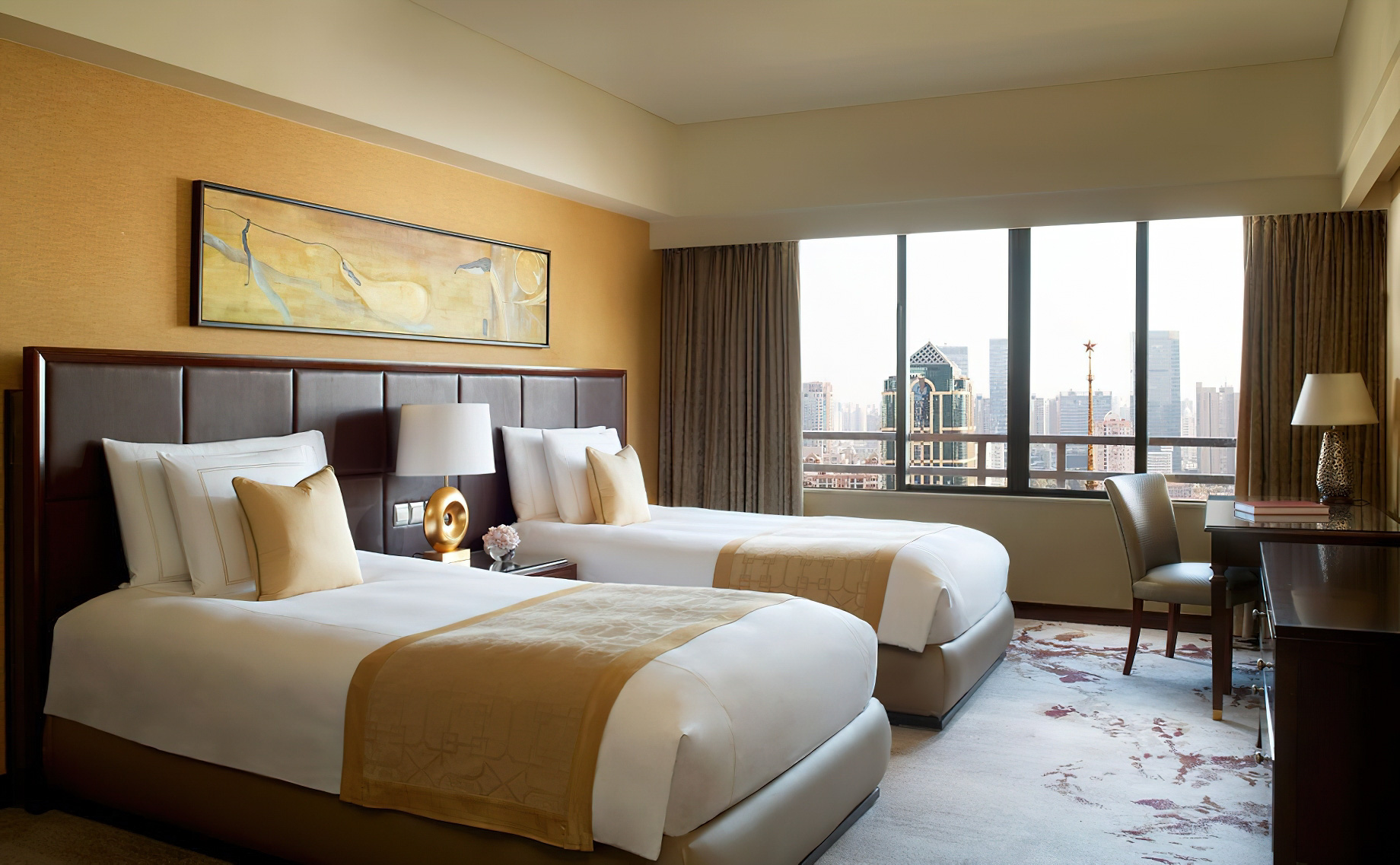 The Portman Ritz-Carlton, Shanghai Hotel – Shanghai, China – Premier Suite Twin Beds