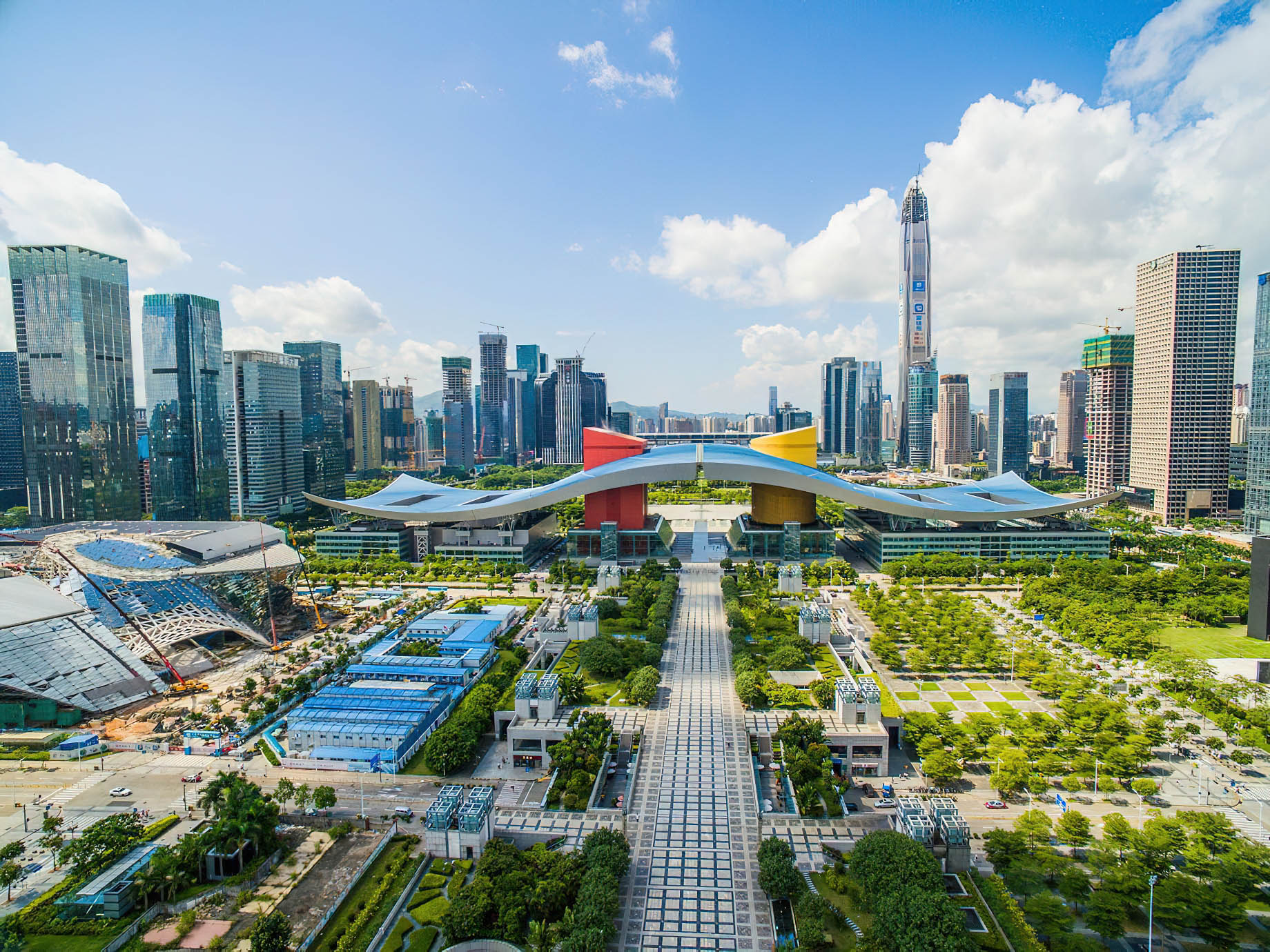 The Ritz-Carlton, Shenzhen Hotel – Shenzhen, China – Shenzhen Library Aerial View