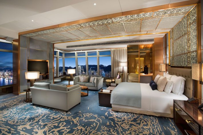 The Ritz-Carlton, Hong Kong Hotel - West Kowloon, Hong Kong - The Ritz-Carlton Suite Victoria Harbour Bedroom