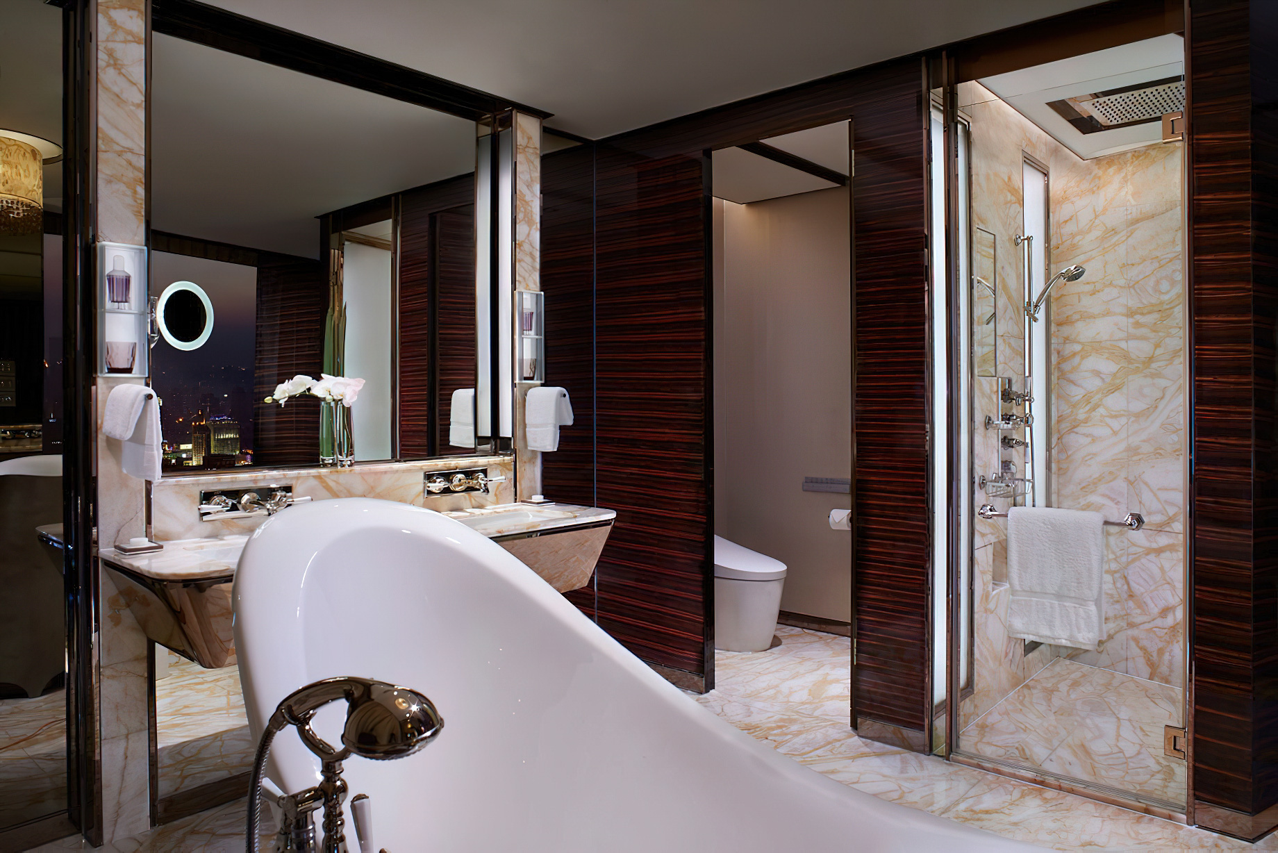 The Ritz-Carlton Shanghai, Pudong Hotel – Shanghai, China – Club Panoramic Suite Bathroom