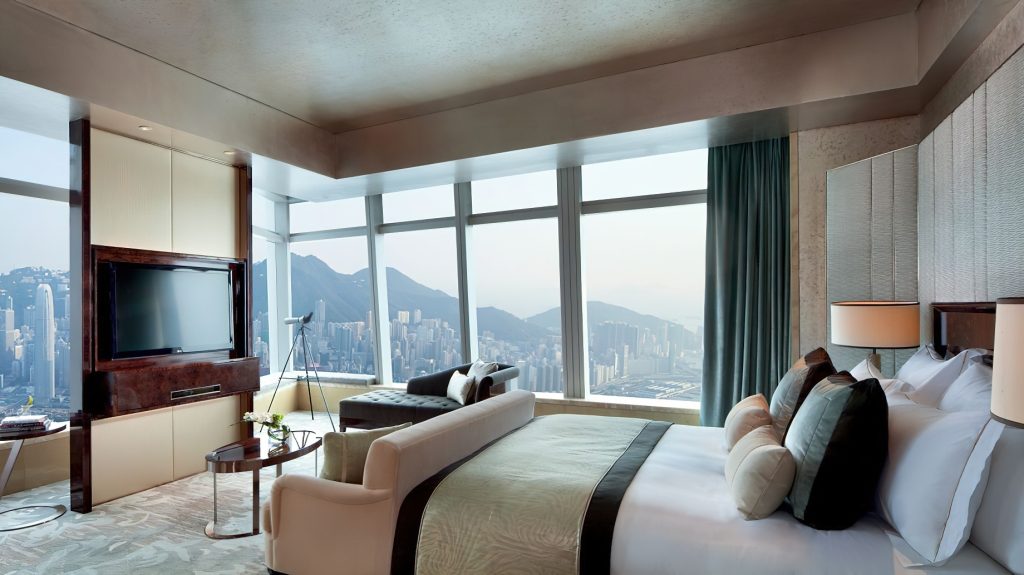 The Ritz-Carlton, Hong Kong Hotel - West Kowloon, Hong Kong - Carlton Suite Victoria Harbour Bedroom