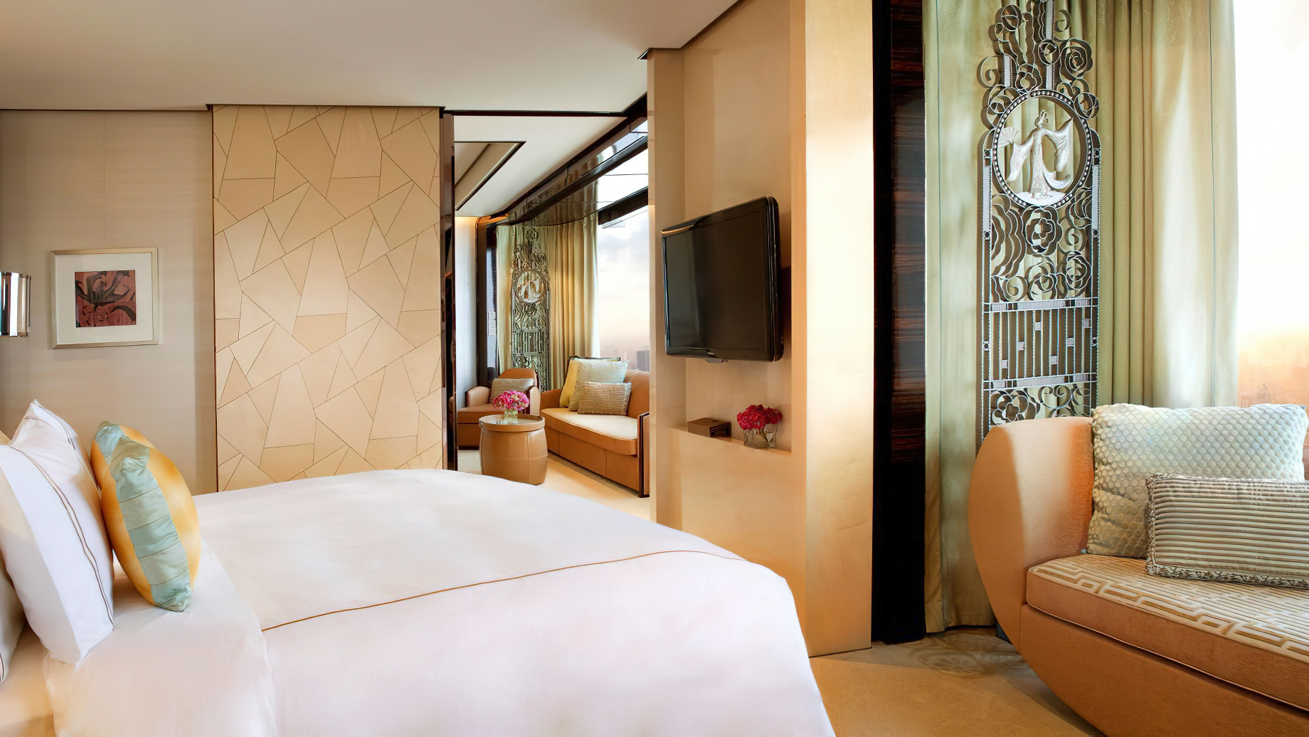 The Ritz-Carlton Shanghai, Pudong Hotel – Shanghai, China – Club Panoramic Suite Bedroom