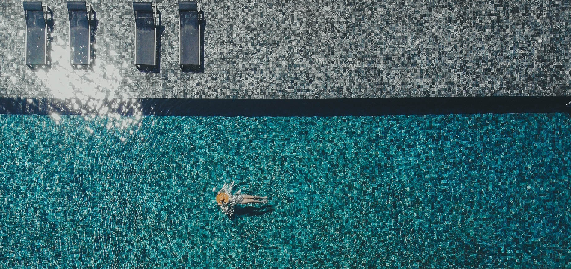 Tara Villa Riverkwai Resort – Kanchanaburi, Thailand – Outdoor Pool Overhead View