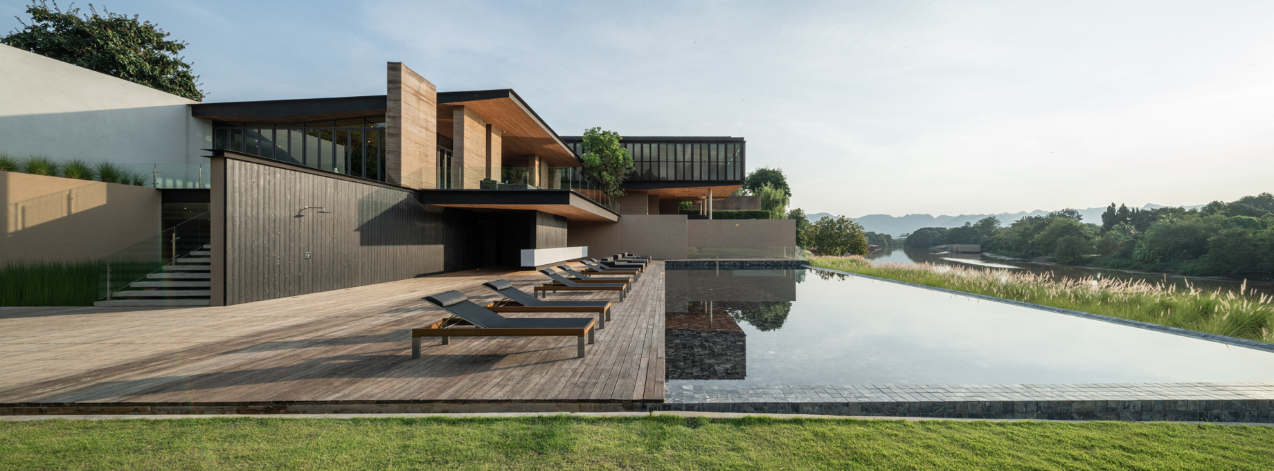 Tara Villa Riverkwai Resort - Kanchanaburi, Thailand - Outdoor Pool River View