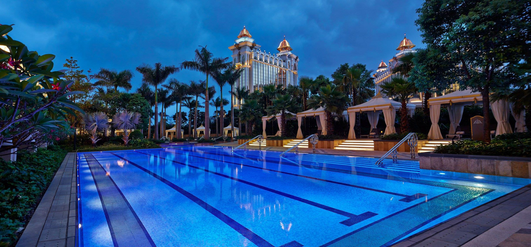 The Ritz-Carlton, Macau Hotel – Macau SAR, China – Outdoor Pool Night