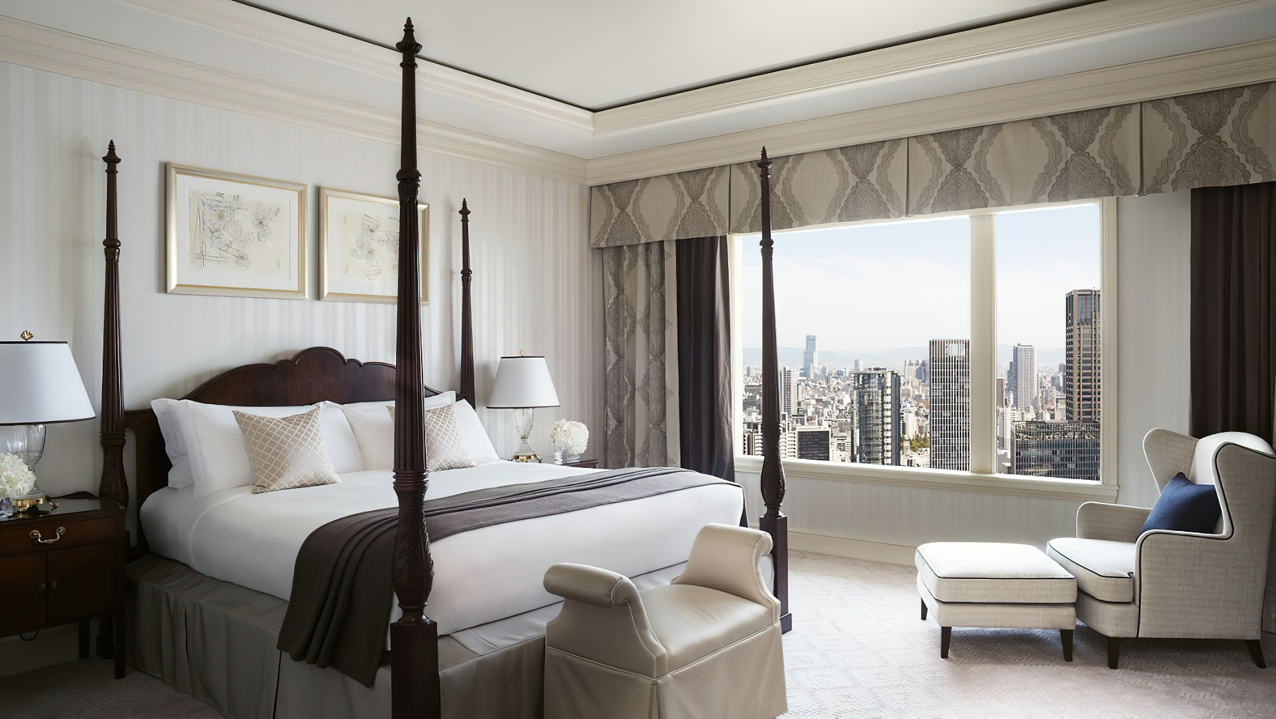 The Ritz-Carlton, Osaka Hotel - Osaka, Japan - Ritz-Carlton Suite Bedroom