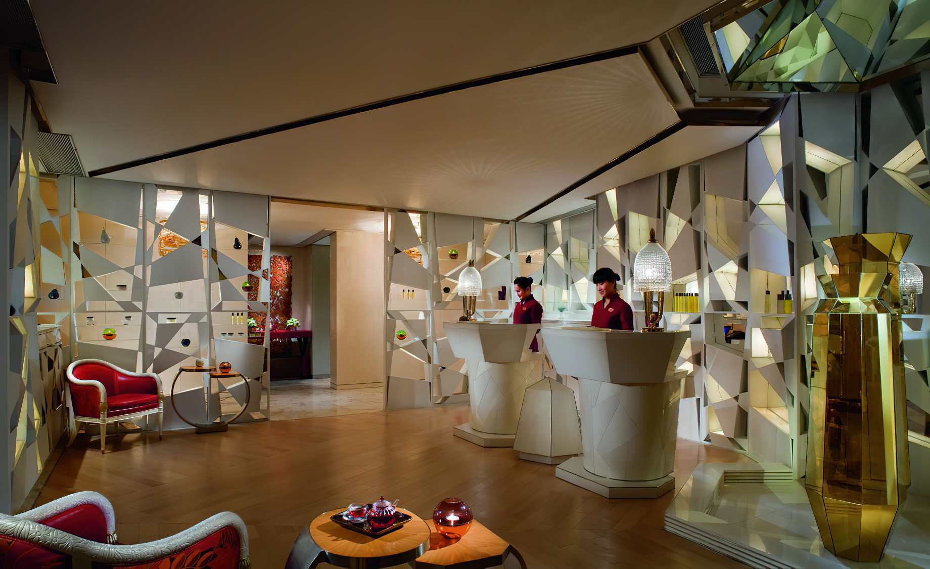The Ritz-Carlton Shanghai, Pudong Hotel - Shanghai, China - Spa Reception