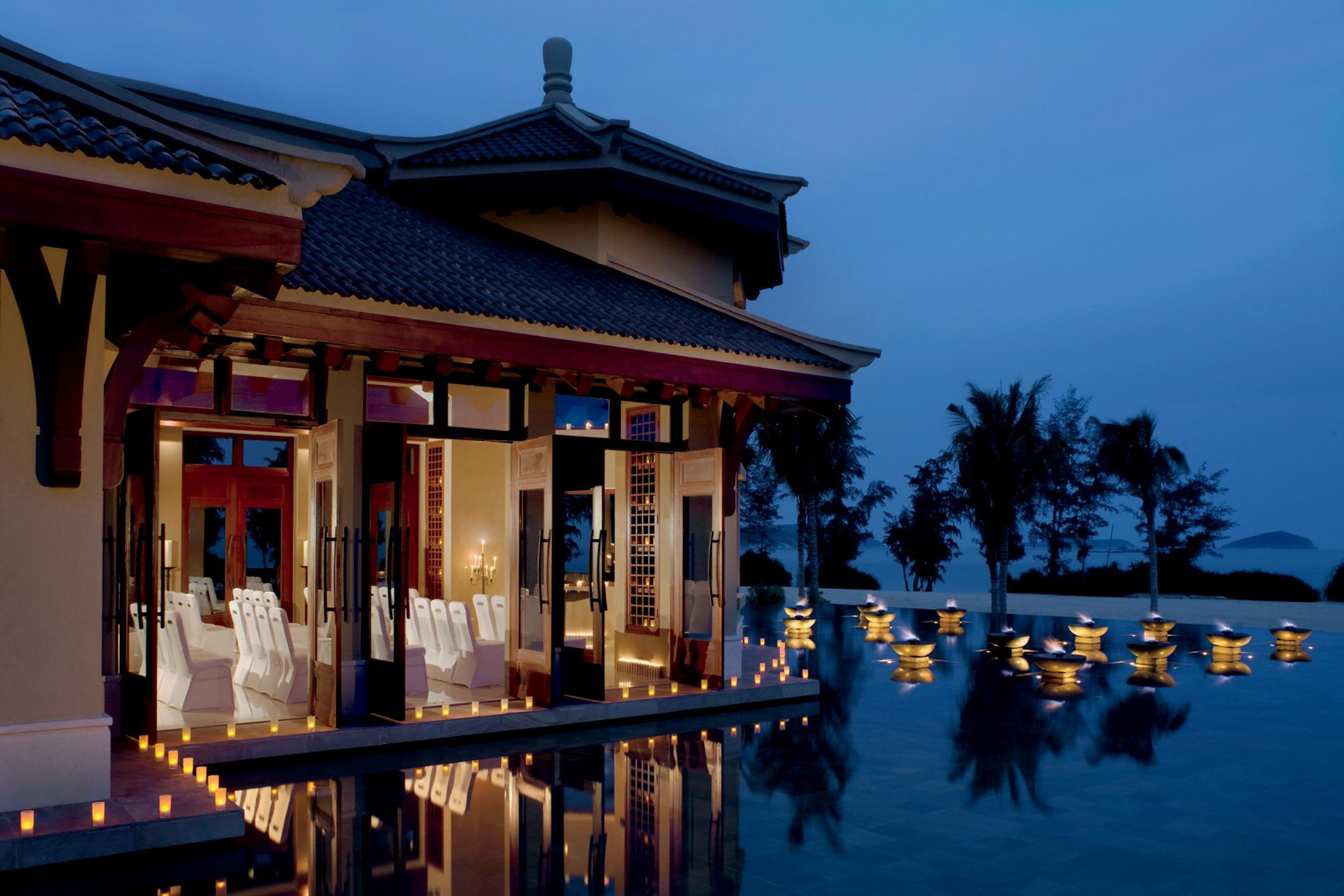 The Ritz-Carlton Sanya, Yalong Bay Hotel – Hainan, China – Hotel Sunset Ocean View